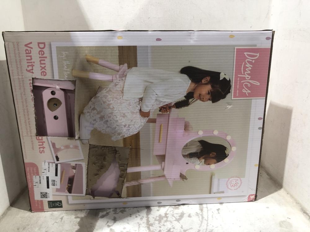 Lot 1396  
            Chesterfield SR45 - Parcel Delivery Only 

                
DIMPLS DELUXE WOODEN VANITY TABLE WITH LIGHTS (LOCATION: B7)