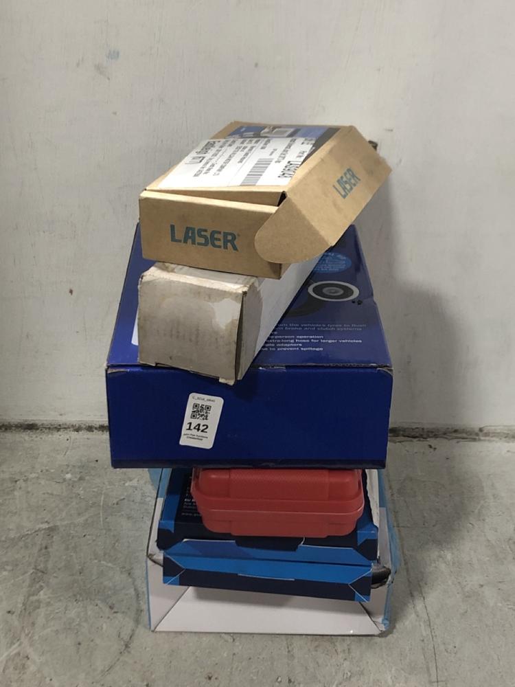 Lot 142  
            Chesterfield SR45 - Parcel Delivery Only 

                
7X ASSORTED TOOLS TO INCLUDE STREETWIZE CLUTCH & BREAK BLEED KIT (LOCATION: F3)