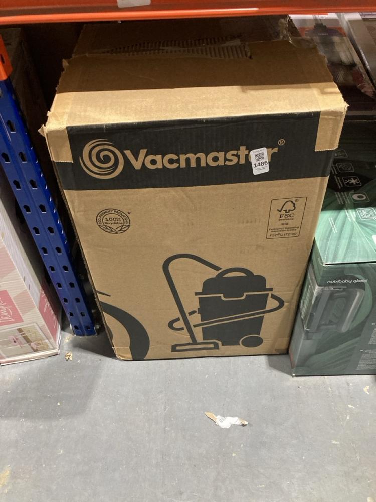 Lot 1486  
            Chesterfield SR45 - Parcel Delivery Only 

                
VACMASTER 30L 1500W WET AND DRY VACUUM CLEANER VQ153OSFDC (LOCATION: B8)