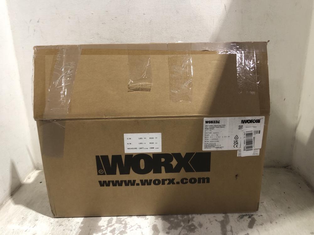 Lot 1496  
            Chesterfield SR45 - Parcel Delivery Only 

                
WORX 20V NITRO HYDROSHOT PRESSURE WASHER ORIGINAL RRP £199 - MODEL NO. WG633E (LO...