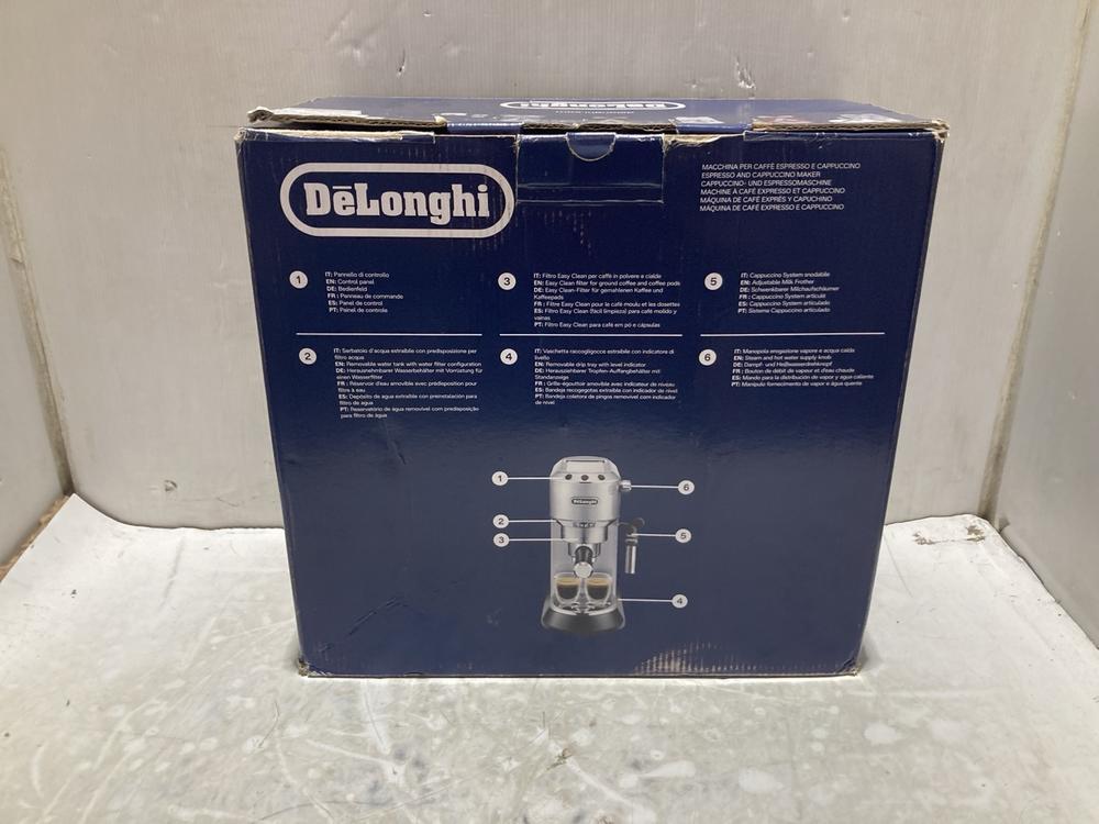 Lot 1578  
            Chesterfield SR45 - Parcel Delivery Only 

                
DELONGHI DEDICA STYLE ORIGINAL RRP £229 (LOCATION: A3)