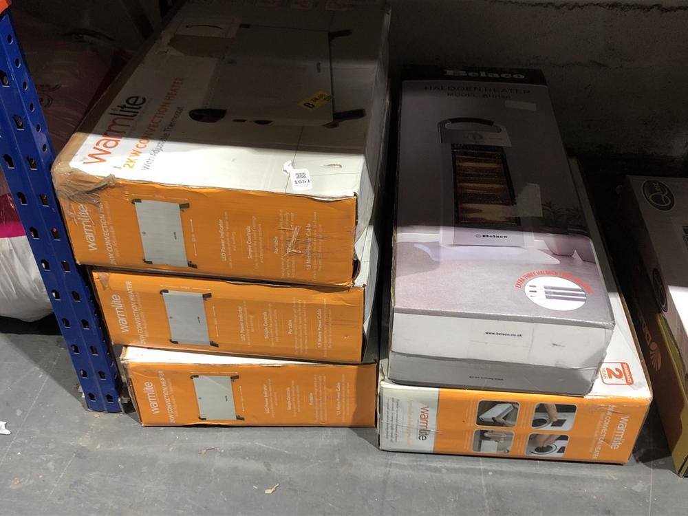 Lot 1651  
            Chesterfield SR45 - Parcel Delivery Only 

                
5 X ASSORTED ITEMS TO INCLUDE WARMLITE 2KW CONVECTION HEATER (LOCATION: A5)
