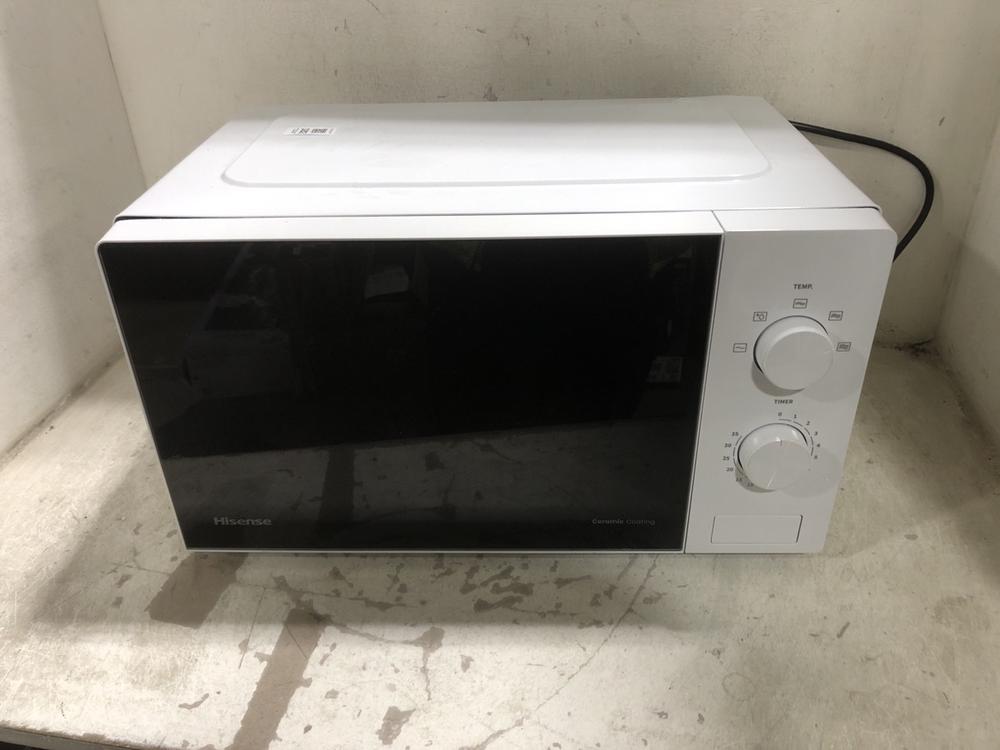 Lot 182  
            Chesterfield SR45 - Parcel Delivery Only 

                
HISENSE MICROWAVE OVEN H20MOWP1UK (LOCATION: F4)