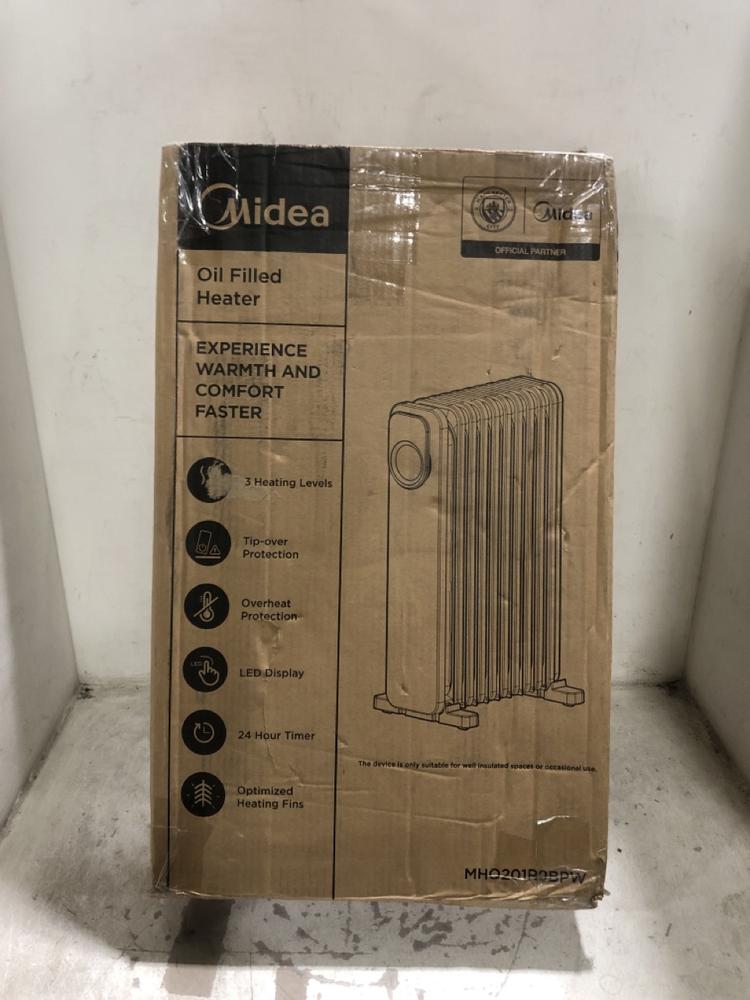 Lot 191  
            Chesterfield SR45 - Parcel Delivery Only 

                
MIDEA OIL FILLED HEATER 2000W (LOCATION: F4)