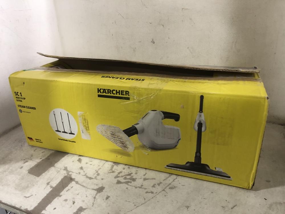 Lot 203  
            Chesterfield SR45 - Parcel Delivery Only 

                
KARCHER SC1 MULTI & UP EXTRA STEAM CLEANER (LOCATION: F5)