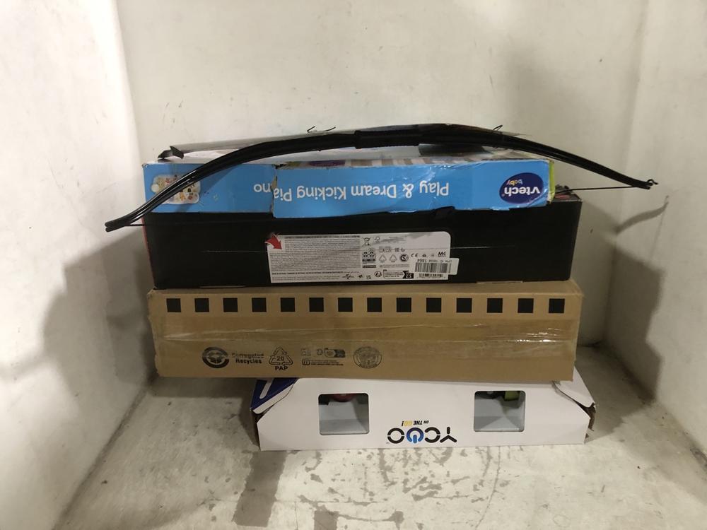 Lot 208  
            Chesterfield SR45 - Parcel Delivery Only 

                
5X ASSDORTED TOYS TO INCLUDE VTECH BABY PLAY & DREAM KICKING PIANO (LOCATION: F5)