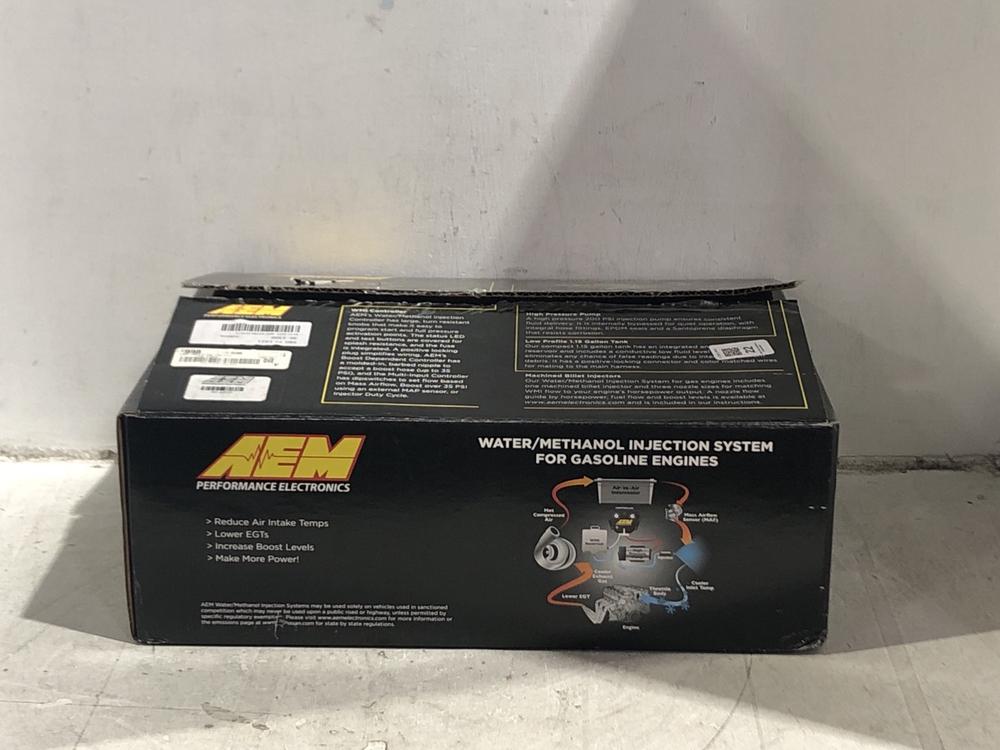 Lot 22  
            Chesterfield SR45 - Parcel Delivery Only 

                
AEM PERFORMANCE ELECTRONICS WATER/METHANOL SYSTEM FOR GASOLINE ENGINES (LOCATION:...