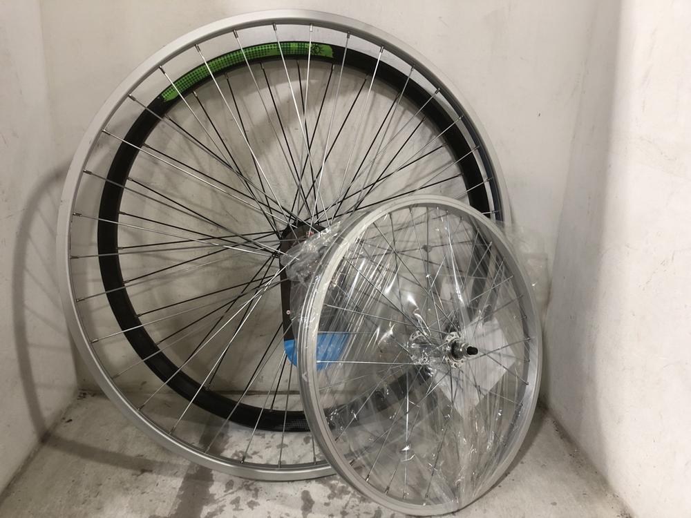 Lot 366  
            Chesterfield SR45 - Parcel Delivery Only 

                
3X ASSORTED WHEELS TO INCLUDE KX WHEELS 27X 1 1/4 (LOCATION: F7)