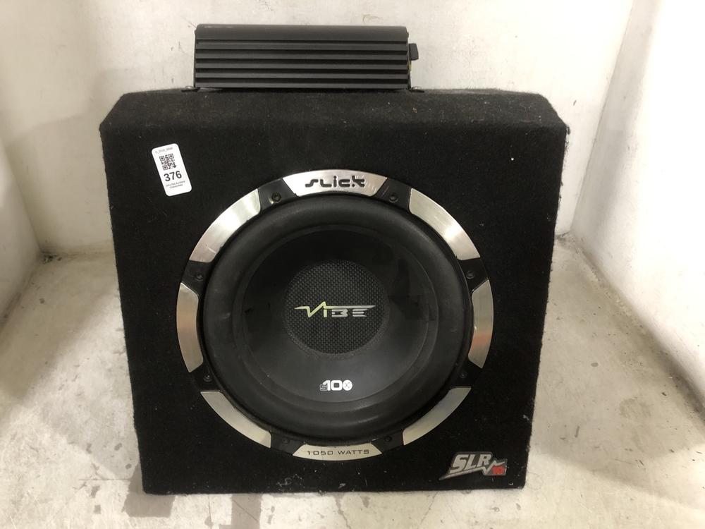 Lot 376  
            Chesterfield SR45 - Parcel Delivery Only 

                
VIBE SLICK SLR 10 SUBWOOFER ORIGINAL RRP £170 (LOCATION: F7)