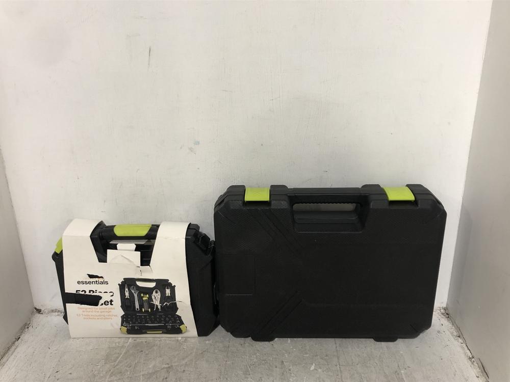 Lot 386  
            Chesterfield SR45 - Parcel Delivery Only 

                
52 PIECE RATCHET SET TO INCLUDE ESSENTIAL TOOL KIT (LOCATION: F8)