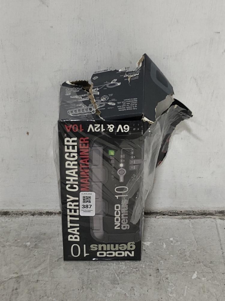 Lot 387  
            Chesterfield SR45 - Parcel Delivery Only 

                
NOCCO GENIUS 10 BATTERY CHARGER ORIGINAL RRP £129 (LOCATION: F8)