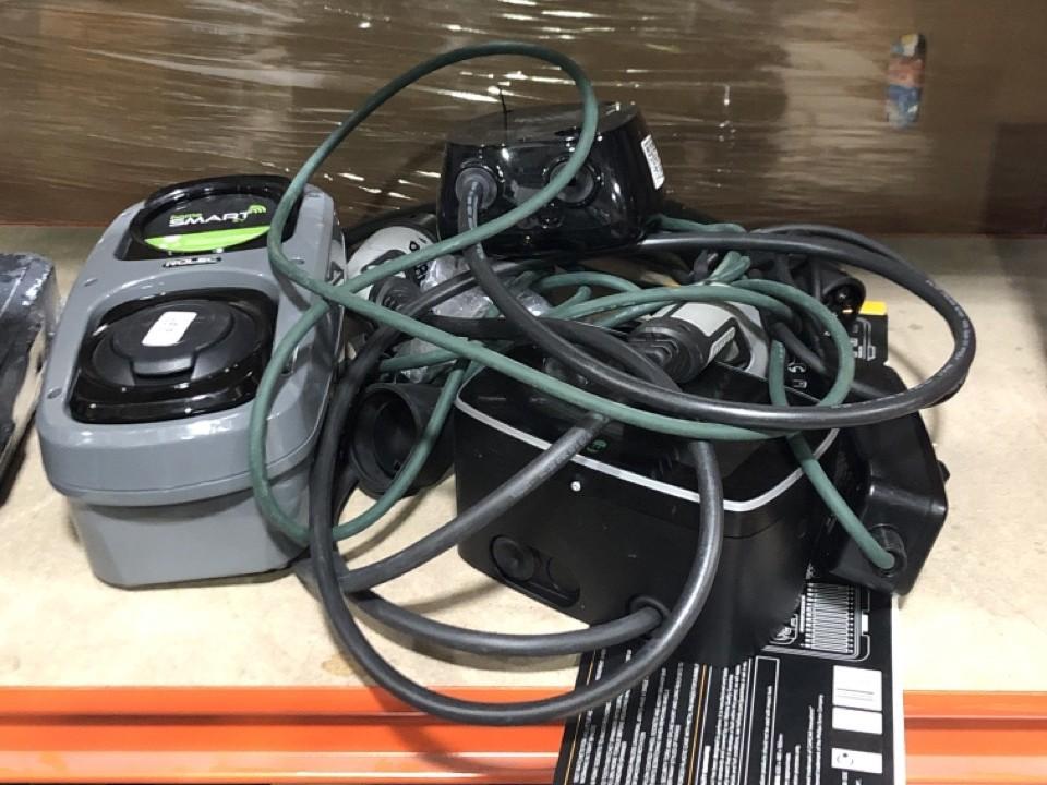 Lot 396  
            Chesterfield SR45 - Parcel Delivery Only 

                
4X ASSORTED ELECTRIC CAR CHARGERS TO INCLUDE ROLEC HOME SMART EV DYNAMIC LOAD BAL...
