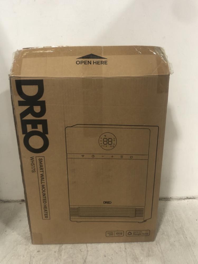 Lot 470  
            Chesterfield SR45 - Parcel Delivery Only 

                
DREO SMART WALL MOUNTED HEATER WH517S (LOCATION: F10)