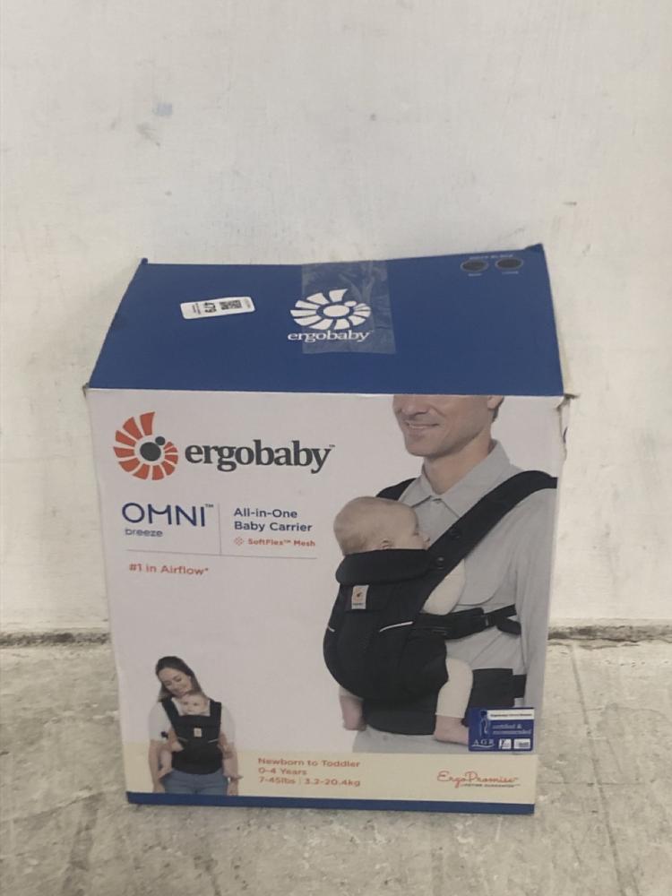 Lot 479  
            Chesterfield SR45 - Parcel Delivery Only 

                
ERGO BABY ALL IN ONE BABY CARRIER (LOCATION: E1)