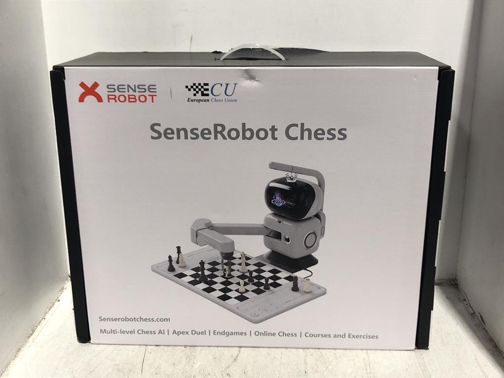 Lot 49  
            Chesterfield SR45 - Parcel Delivery Only 

                
SENSE ROBOT AI CHESS ROBOT WITH ROBOTIC ARM ORIGINAL RRP £760 (LOCATION: B2)