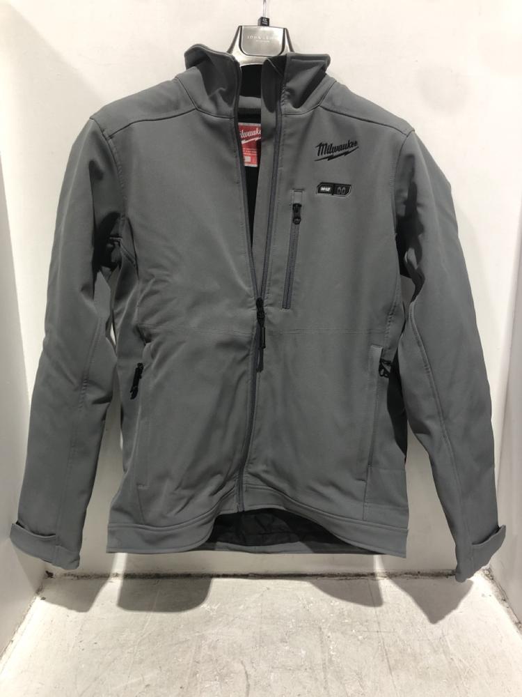 Lot 4  
            Chesterfield SR45 - Parcel Delivery Only 

                
MILWAUKEE GREY HEATED JACKET UK SIZE S ORIGINAL RRP £129 (LOCATION: B1)