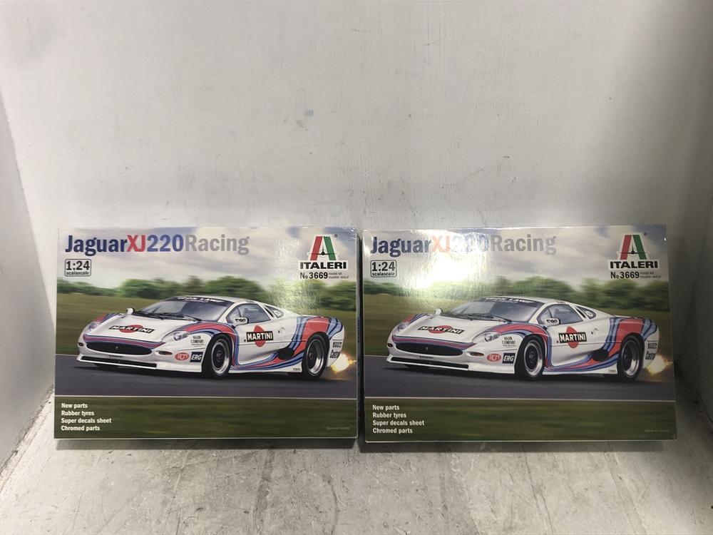 Lot 527  
            Chesterfield SR45 - Parcel Delivery Only 

                
2X ITALERI JAGUAR XJ220 RACING 1:24 SCALE 3669 MODEL KIT (LOCATION: E3)