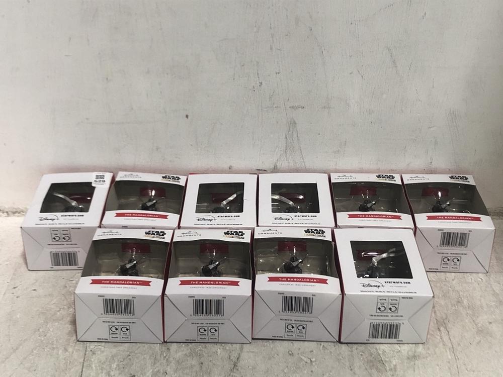 Lot 529  
            Chesterfield SR45 - Parcel Delivery Only 

                
8X HALLMARK ORNAMENT DISNEY STAR WARS THE MANDALORIAN (LOCATION: E3)