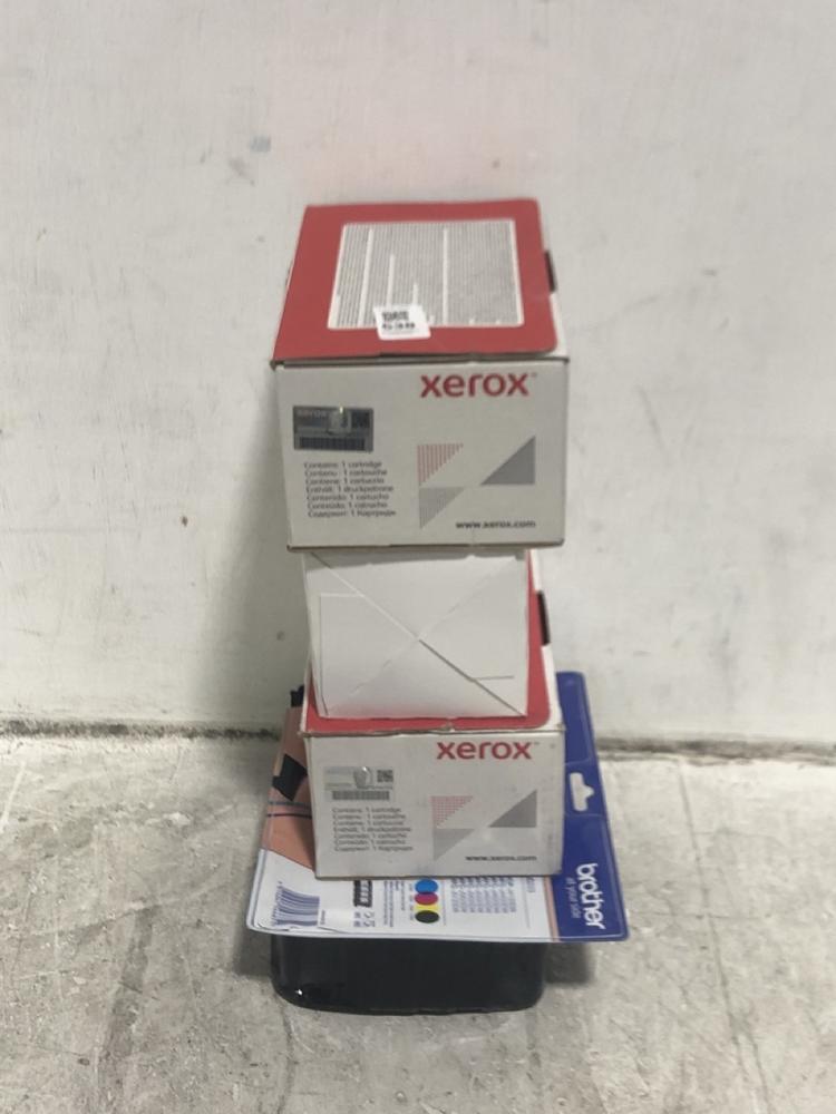 Lot 538  
            Chesterfield SR45 - Parcel Delivery Only 

                
4X ASSORTE PRINTER CARTRIDGES TO INCLUDE XEROX C320 COLOUR PRINTER TONER CARTRIDG...