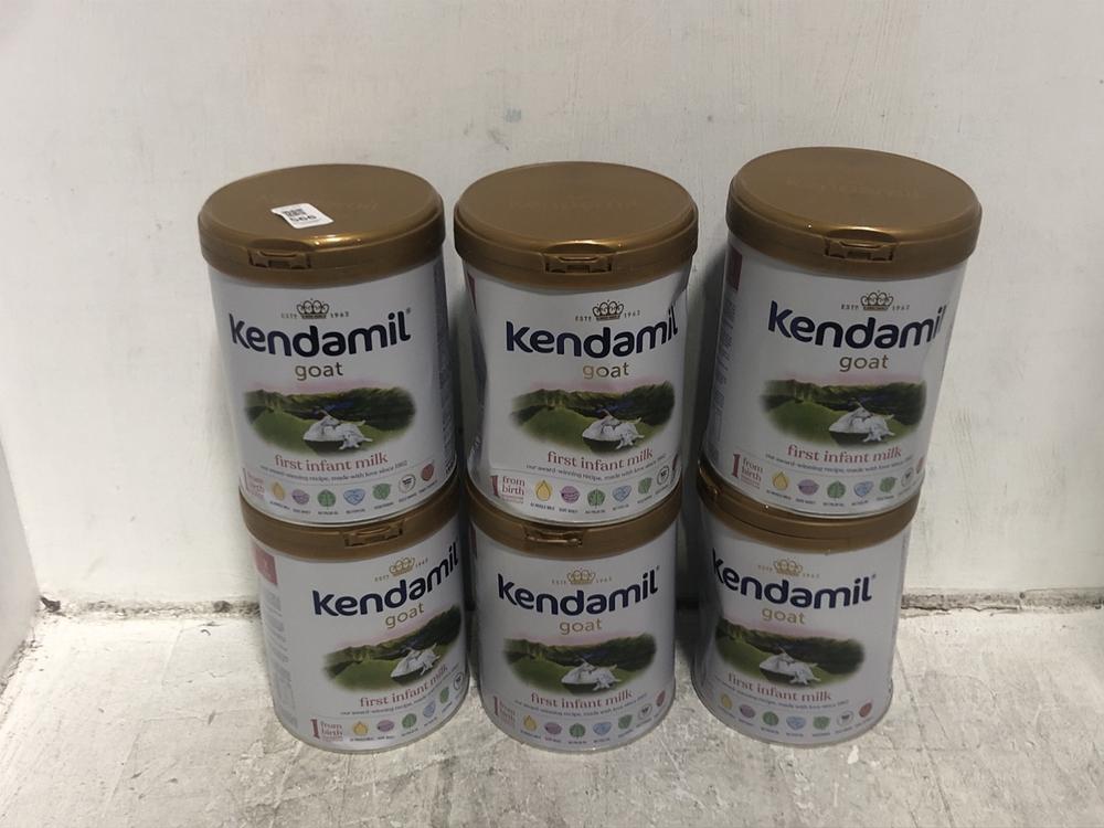 Lot 566  
            Chesterfield SR45 - Parcel Delivery Only 

                
6X KENDAMIL GOLD FIRST INFANT MILK BBE 06/2027 (LOCATION: E3)