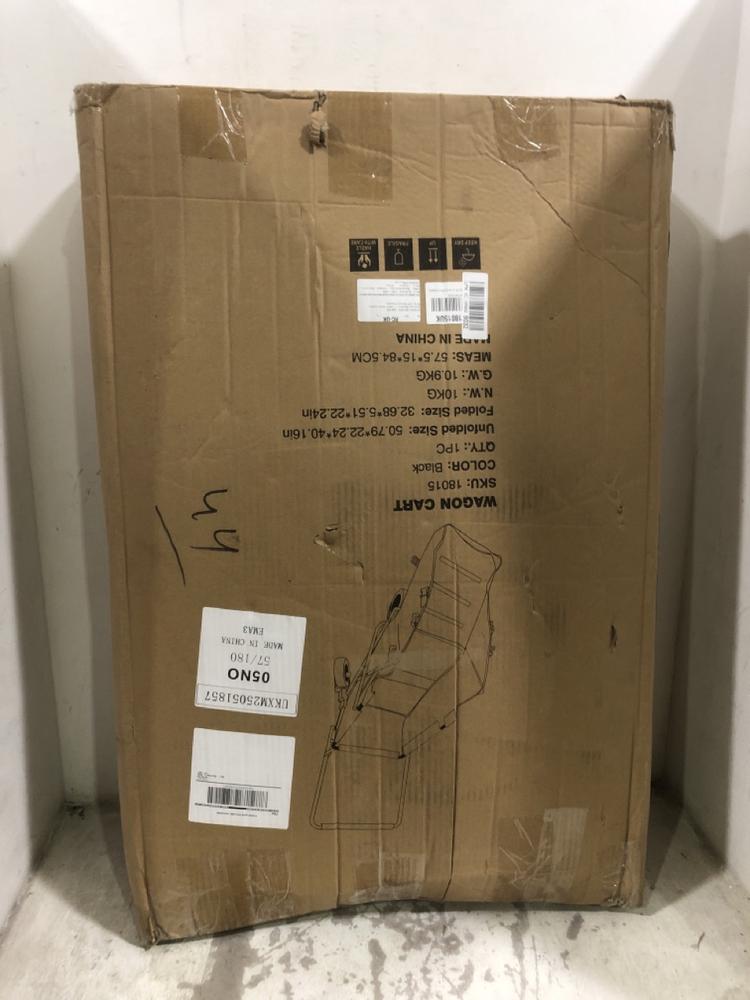 Lot 605  
            Chesterfield SR45 - Parcel Delivery Only 

                
WAGON CART 18015 BLACK (LOCATION: E4)