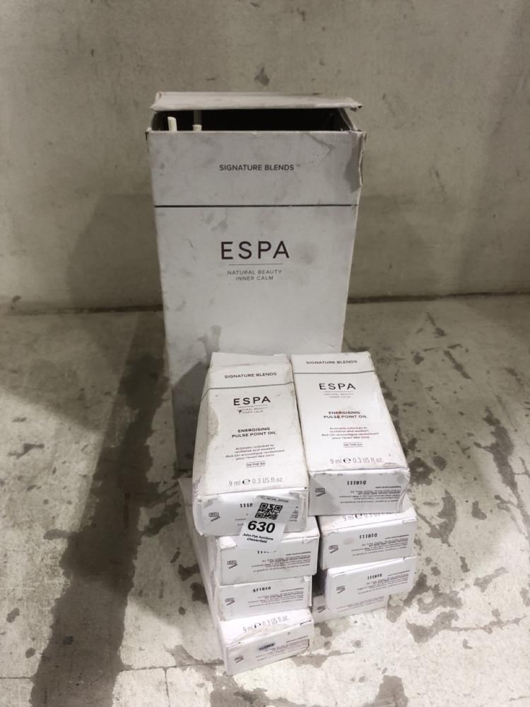 Lot 630  
            Chesterfield SR45 - Parcel Delivery Only 

                
9X ASSORTED SIGNATURE BLENDS PRODUCTS TO INCLUDE SIGNATURE BLENDS ESPA NATURAL BE...