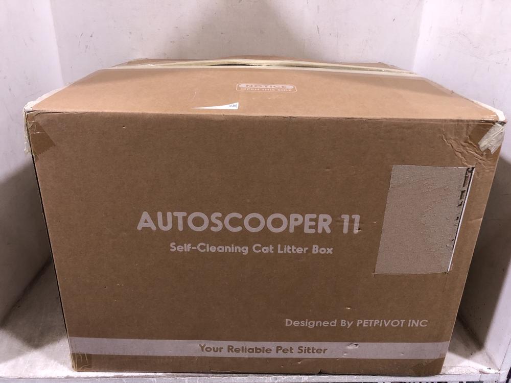 Lot 632  
            Chesterfield SR45 - Parcel Delivery Only 

                
AUTOSCOOPER 11 SELF-CLEANING CAT LITTER BOX (LOCATION: E6)
