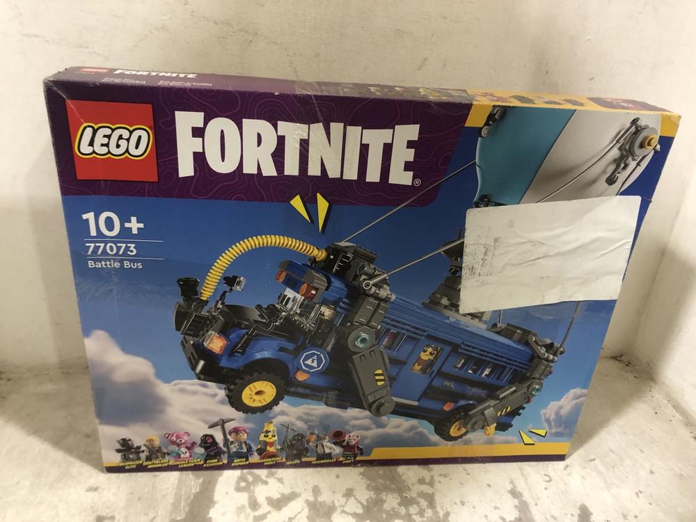 Lot 634  
            Chesterfield SR45 - Parcel Delivery Only 

                
LEGO FORTNITE BATTLE BUS 77073 (LOCATION: E6)