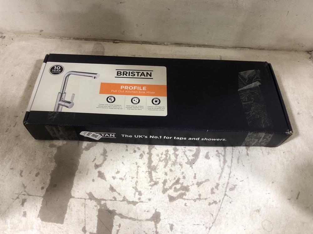 Lot 644  
            Chesterfield SR45 - Parcel Delivery Only 

                
BRISTAN PROFILE PULL OUT KITCHEN SINK MIXER (LOCATION: E6)