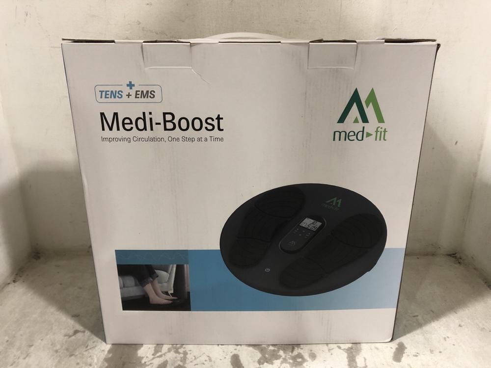 Lot 653  
            Chesterfield SR45 - Parcel Delivery Only 

                
MED FIT MEDI-BOOST TRANSCUTANEOUS ELECTRICAL NERVE STIMULATOR (LOCATION: E6)