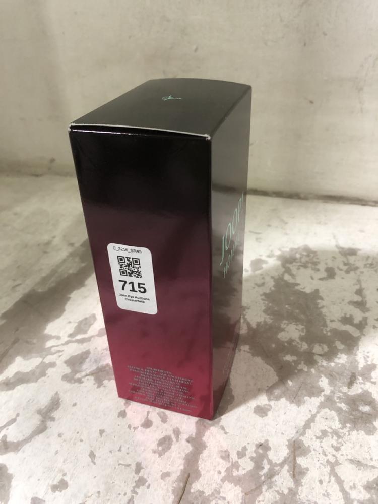 Lot 715  
            Chesterfield SR45 - Parcel Delivery Only 

                
JOOP HOMME NATURAL SPRAY 6,7 FL OZ 200 ML (LOCATION: E9)