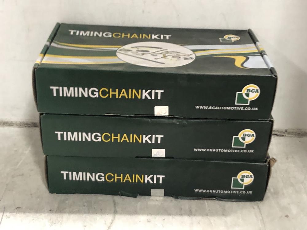 Lot 73  
            Chesterfield SR45 - Parcel Delivery Only 

                
3X BGA TIMING XHAIN KIT TC2304VFK (LOCATION: F1)