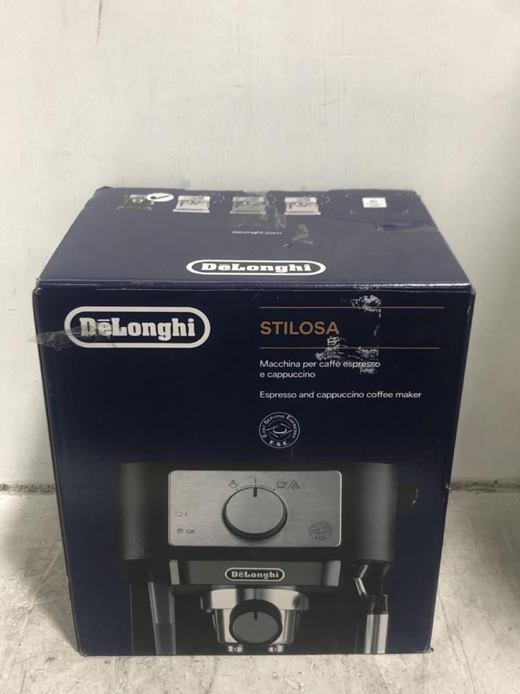 Lot 804  
            Chesterfield SR45 - Parcel Delivery Only 

                
DELONGHI STILOSA COFFEE MACHINE ORIGINAL RRP-£125 (LOCATION: D1)