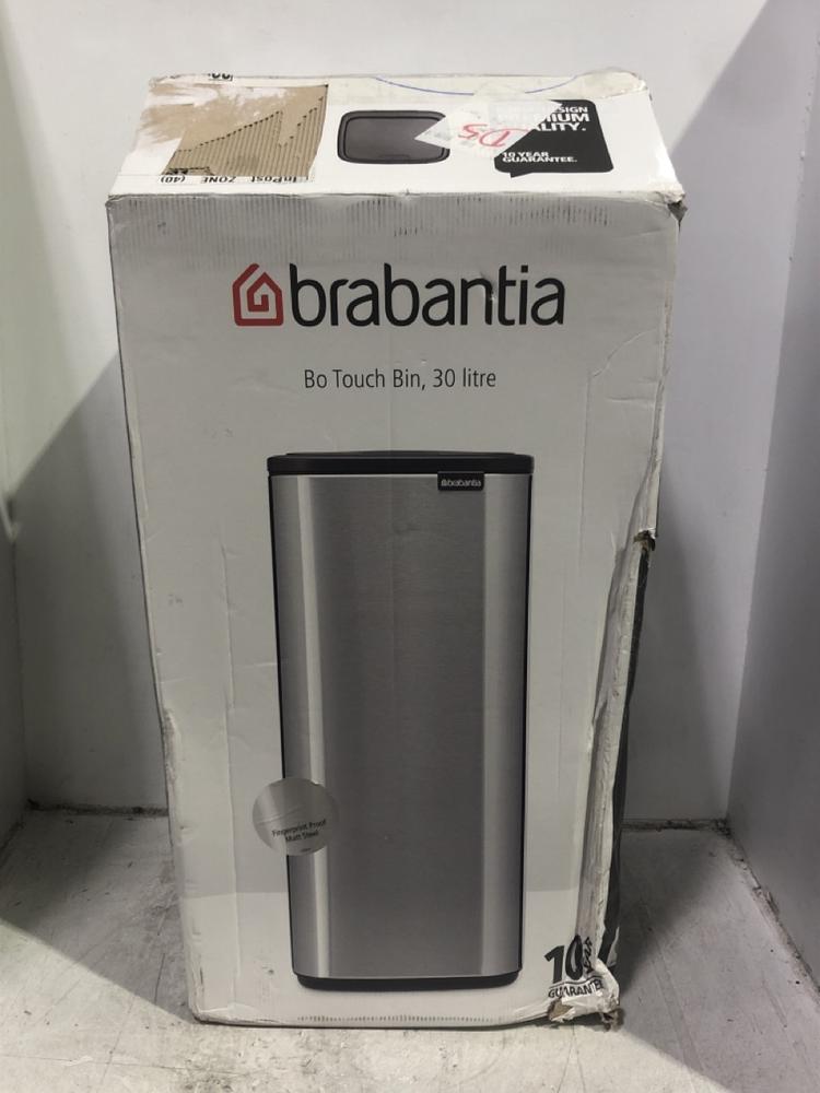 Lot 813  
            Chesterfield SR45 - Parcel Delivery Only 

                
BRABANTIA BO TOUCH BIN 30 LITRE (LOCATION: D1)