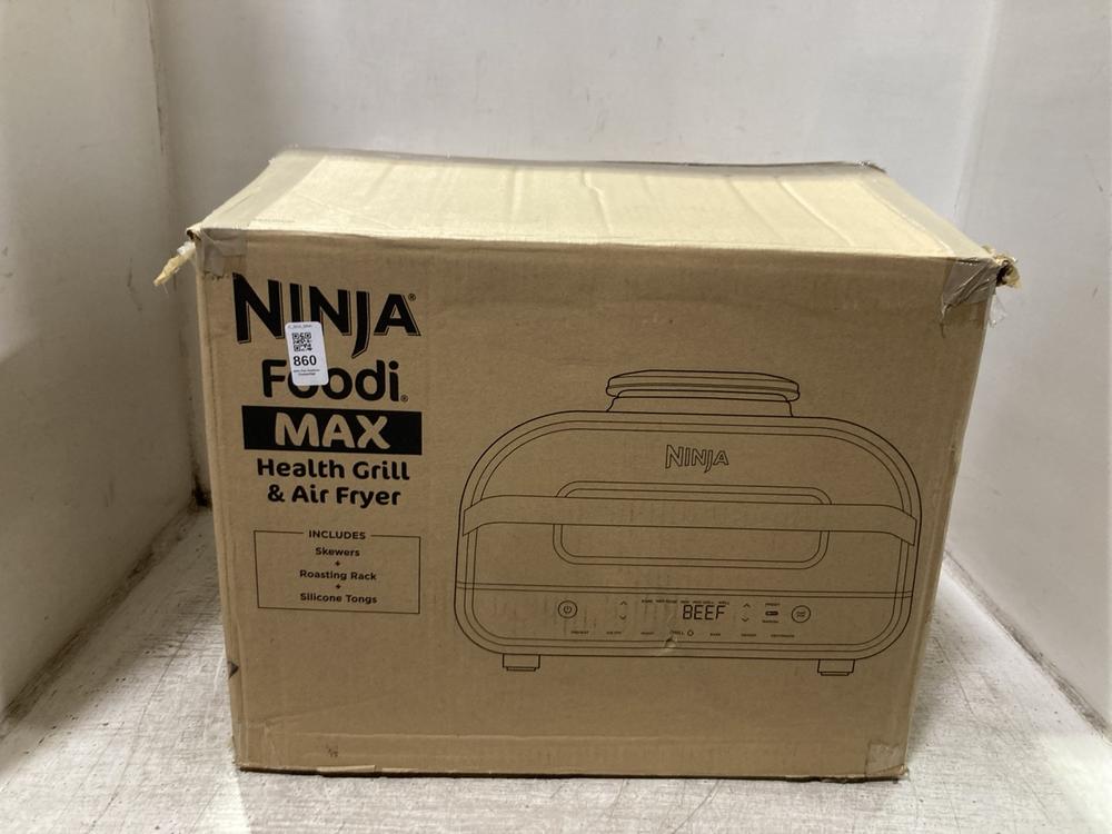 Lot 860  
            Chesterfield SR45 - Parcel Delivery Only 

                
NINJA FOODI MAX HEALTH GRILL & AIR FRYER ORIGINAL RRP-£269 (LOCATION: D3)