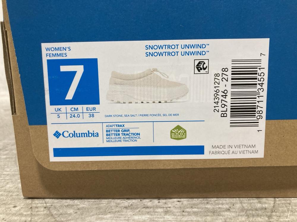 Lot 879  
            Chesterfield SR45 - Parcel Delivery Only 

                
COLUMBIA SNOWTRO UNWIND UK SIZE 5 (LOCATION: D4)