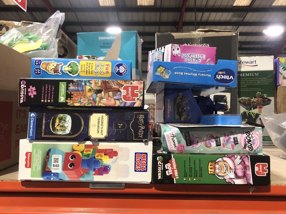 Lot 940  
            Chesterfield SR45 - Parcel Delivery Only 

                
11X ASSORTED TOYS TO INCLUDE VTECH BABY NURSERY RHYME BOOK (LOCATION: D6)