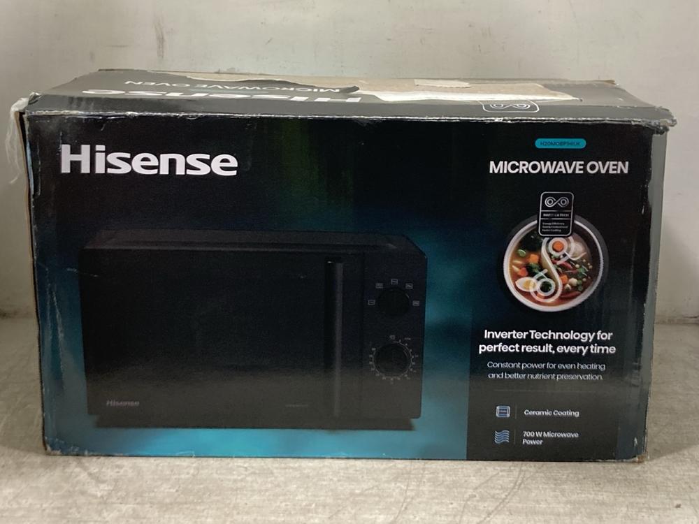 Lot 985  
            Chesterfield SR45 - Parcel Delivery Only 

                
HISENSE MICROWAVE OVEM H20MOBP1HIUK (LOCATION: D7)