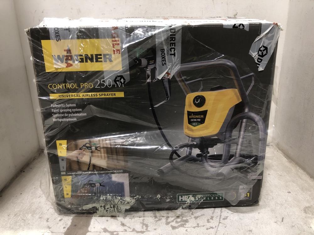 Lot 993  
            Chesterfield SR45 - Parcel Delivery Only 

                
WAGNER CONTROL PRO 250M UNIVERSALL AIRLESS SPRAYER (LOCATION: D8)