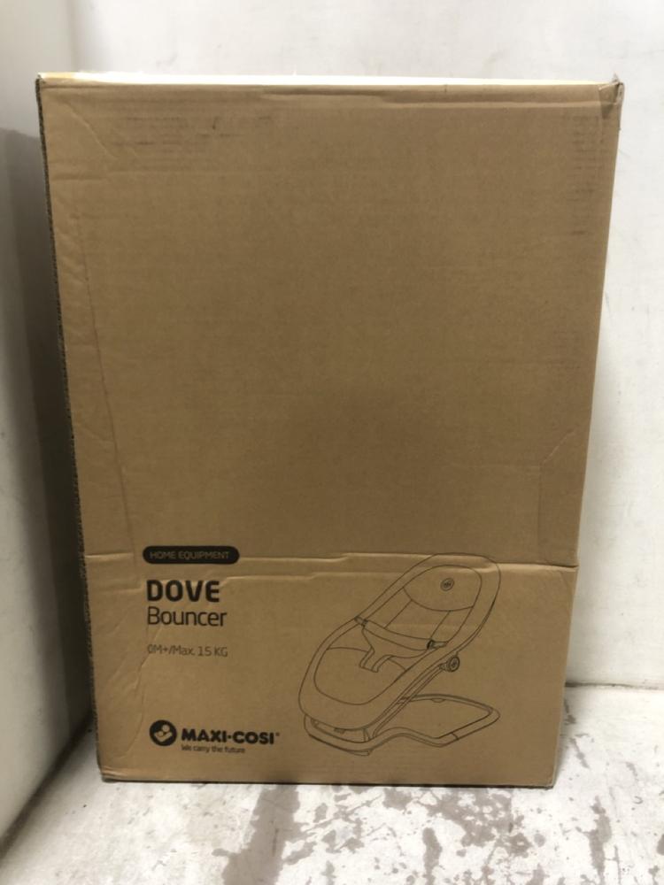 Lot 996  
            Chesterfield SR45 - Parcel Delivery Only 

                
MAXI.COSI DOVE BOUNCER (LOCATION: D8)