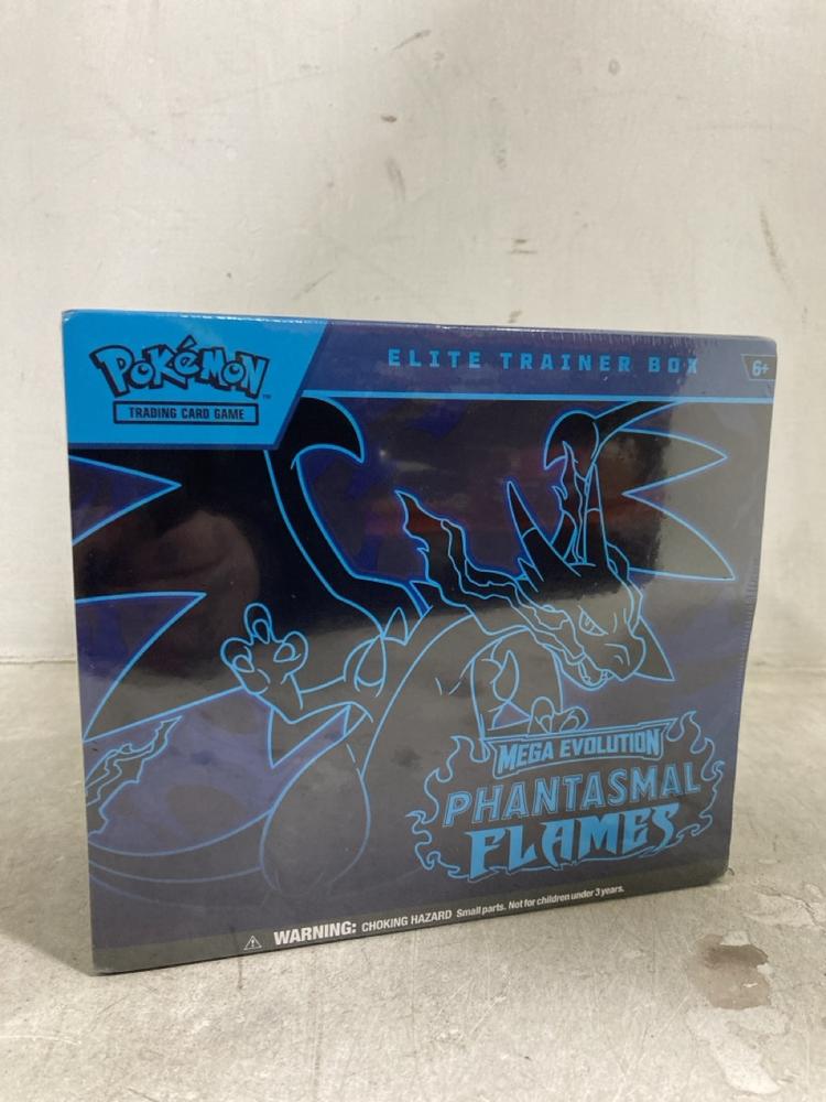 Lot 1006  
            Chesterfield SR44 - Parcel Delivery Only 

                
POKEMON MEGA EVOLUTION PHANTASMAL FLAMES ELITE TRAINER BOX (LOCATION: D5)