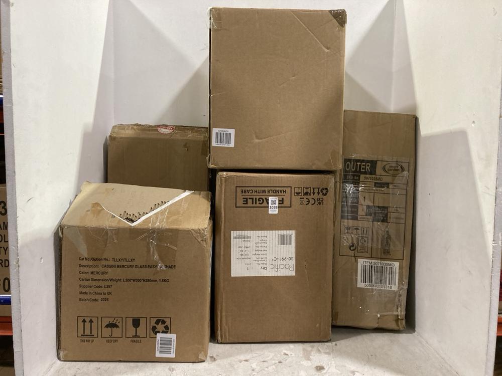 Lot 1038  
            Chesterfield SR44 - Parcel Delivery Only 

                
4 X ASSORTED ITEMS TO INCLUDE CALM & BRIGHT LIGHT (LOCATION: D7)