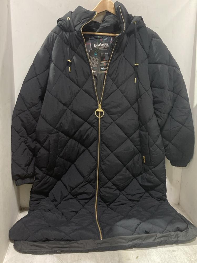 Lot 1076  
            Chesterfield SR44 - Parcel Delivery Only 

                
BARBOUR KIRKTON LONGLINE PUFFER JACKET SIZE UK 18 ORIGINAL RRP £279 (LOCATION: D8)