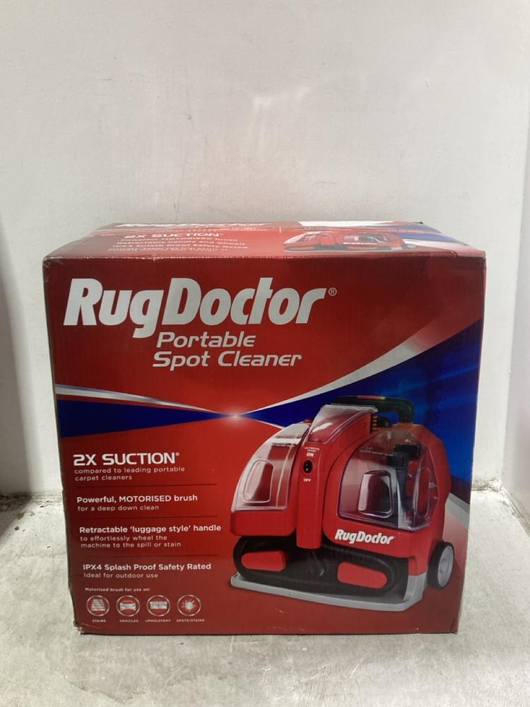 Lot 1108  
            Chesterfield SR44 - Parcel Delivery Only 

                
RUG DOCTOR PORTABLE SPOT CLEANER (LOCATION: C1)