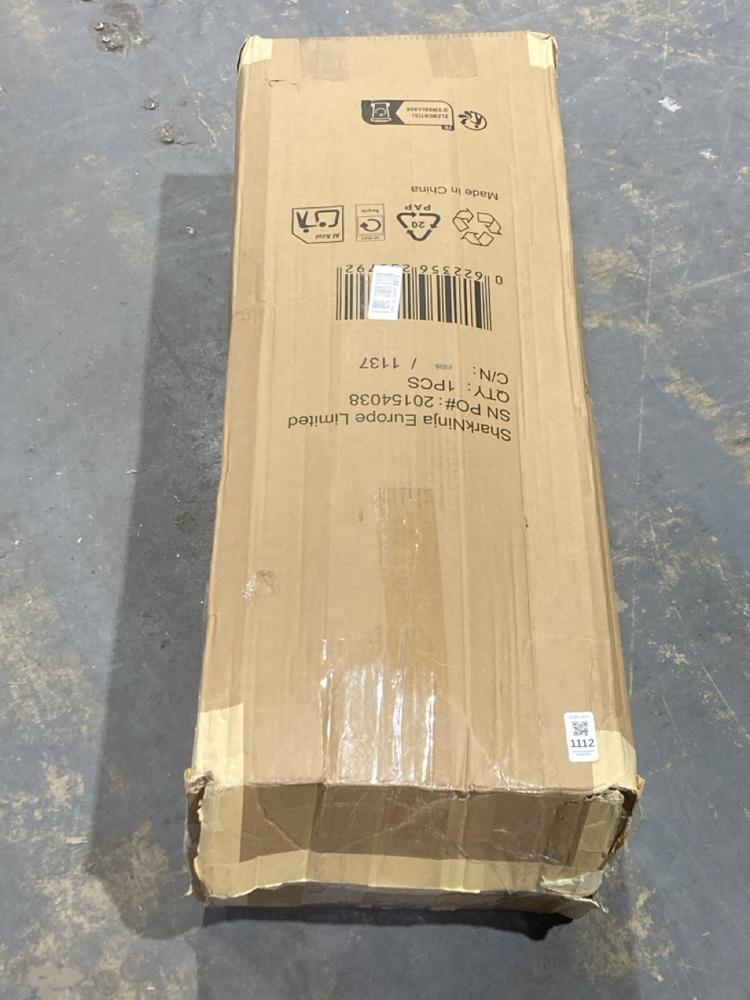 Lot 1112  
            Chesterfield SR44 - Parcel Delivery Only 

                
SHARK NINJA BREEZE EVO VACUUM CLEANER (LOCATION: C1)