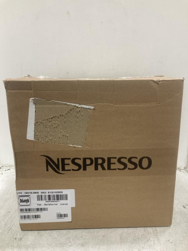 Lot 1165  
            Chesterfield SR44 - Parcel Delivery Only 

                
DELONGHI NESPRESSO VERTUO NEXT COFFEE MACHINE (LOCATION: C4)