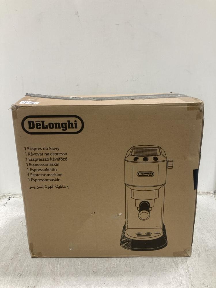 Lot 1174  
            Chesterfield SR44 - Parcel Delivery Only 

                
DELONGHI ESPRESSO MACHINE (LOCATION: C4)