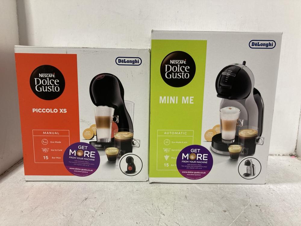 Lot 1190  
            Chesterfield SR44 - Parcel Delivery Only 

                
DELONGHI NESCAFE DOLCE GUSTO PICCOLO XS COFFEE MACHINE TO INCLUDE DELONGHI NESCAF...