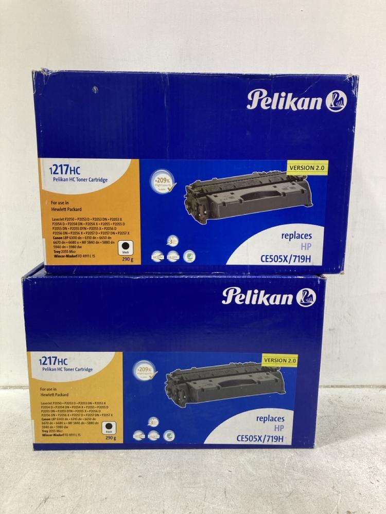 Lot 1195  
            Chesterfield SR44 - Parcel Delivery Only 

                
2 X PELICAN 1217HC BLACK TONER CARTRIDGE (LOCATION: C5)