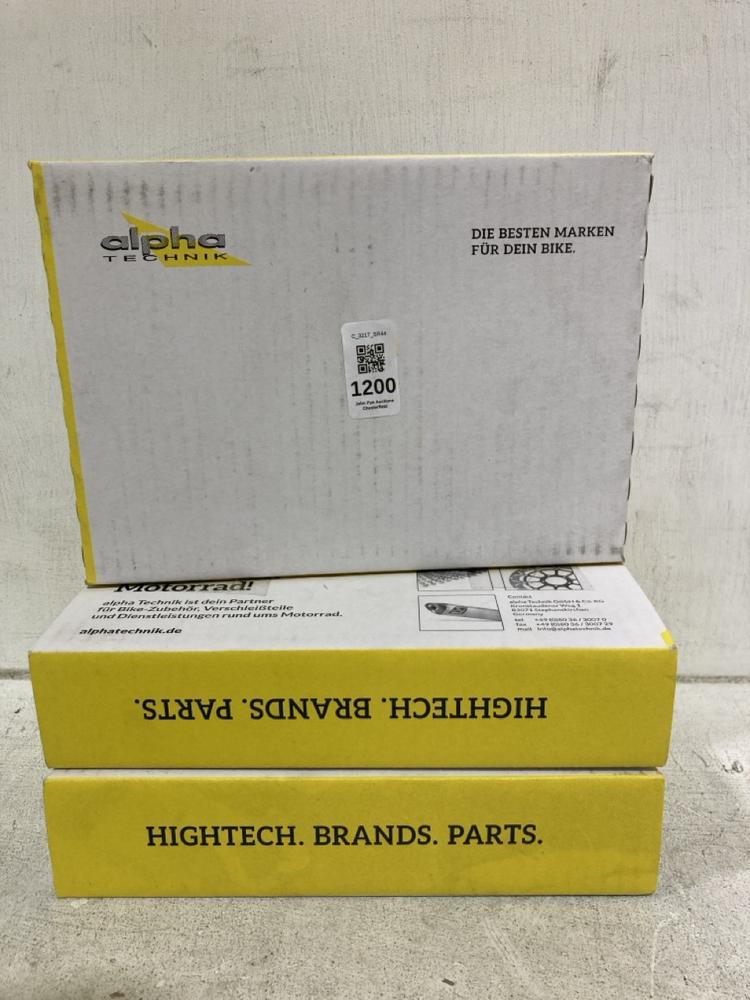 Lot 1200  
            Chesterfield SR44 - Parcel Delivery Only 

                
3 X ALPHA TECHNIK MALAGUTI PHANTOM F12 50CC LC DD 2004 - 2007 RESTRICTOR KITS (LO...